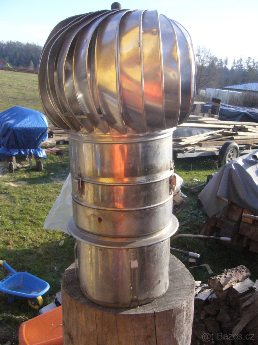 Komínové větrací hlavice a nerezové roury na komín - 2