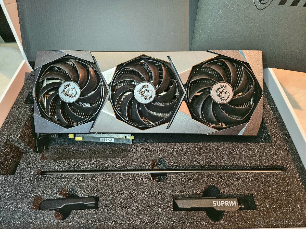 MSI GeForce RTX 3070 SUPRIM X 8GB - top stav, záruka - 2