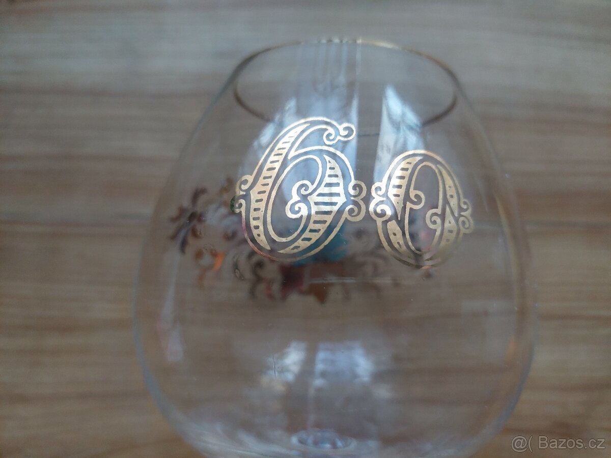 Sklenice k 60. výročí, životní jubileum, dárek, narozeniny - 2