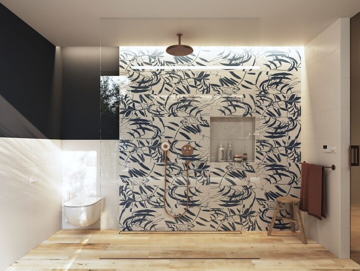 Obklad 30x 60 bílo zelená - 2