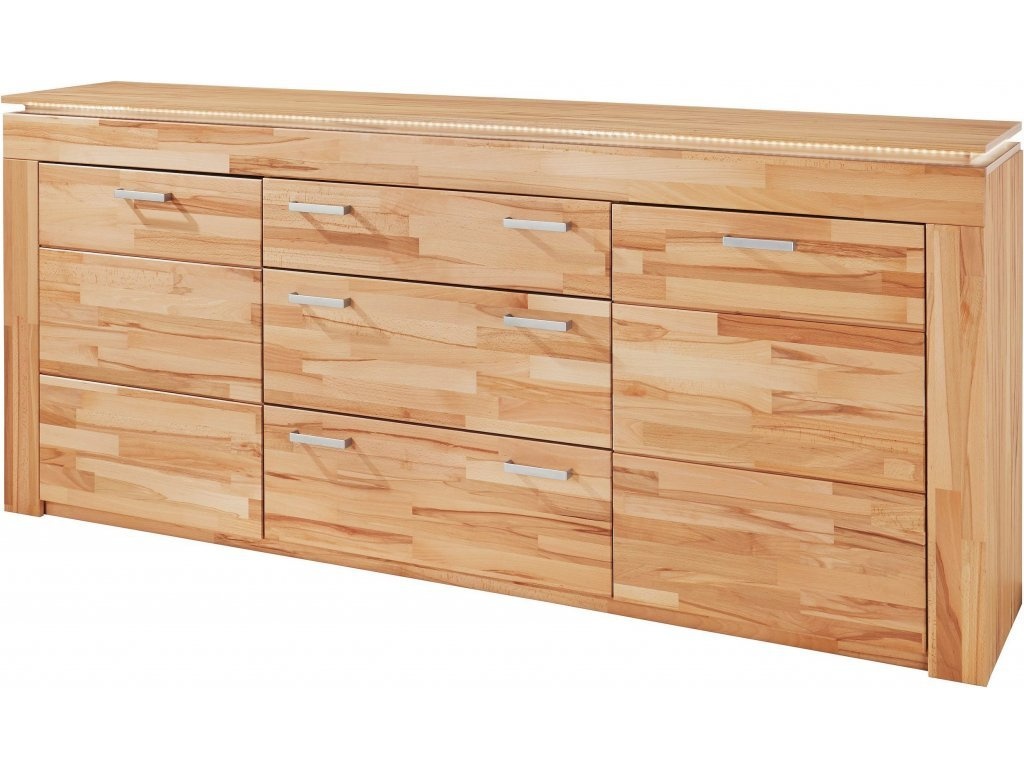 Komoda Highboard Lyon - Jádrový buk masiv Germany - 2