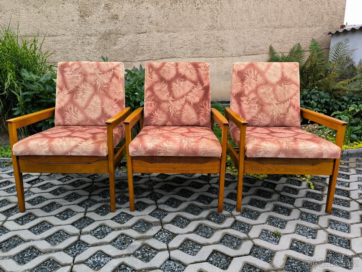 Retro křesla Belmondo - Nový Domov n.p. - 70. léta - 2