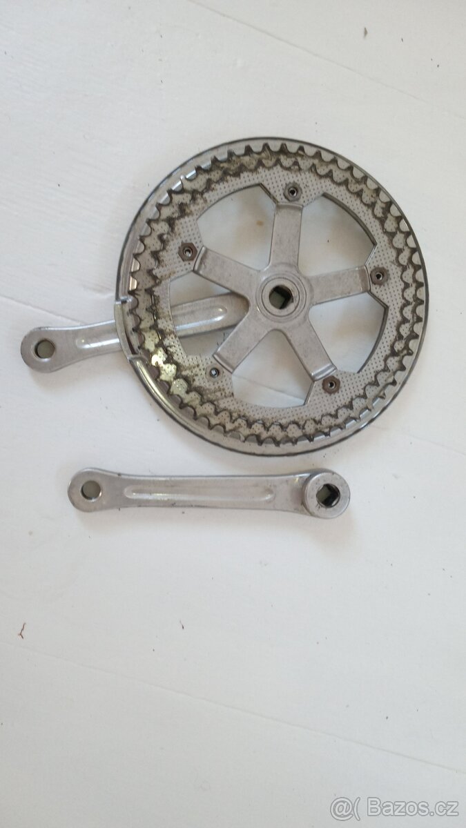 Kliky , dvoj převodník Eska 46/52 zubů - 2