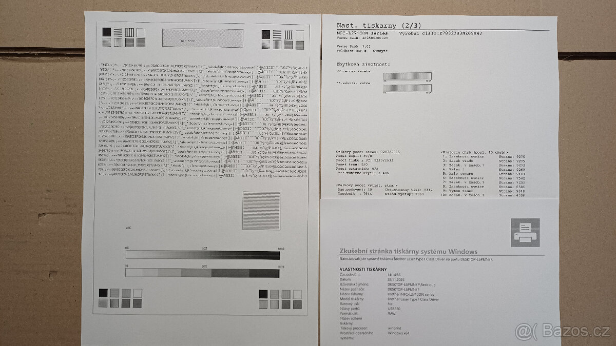 Brother MFC-L2712DN | Duplex | LAN | nový toner a válec - 2