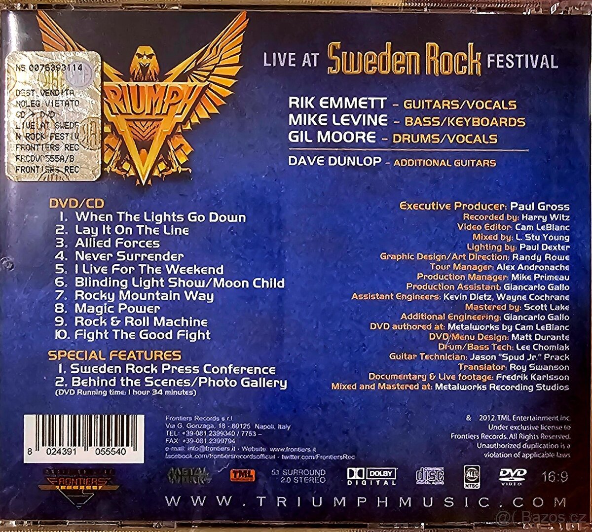 TRIUMPH - Live At Sweden Rock Festival - 2