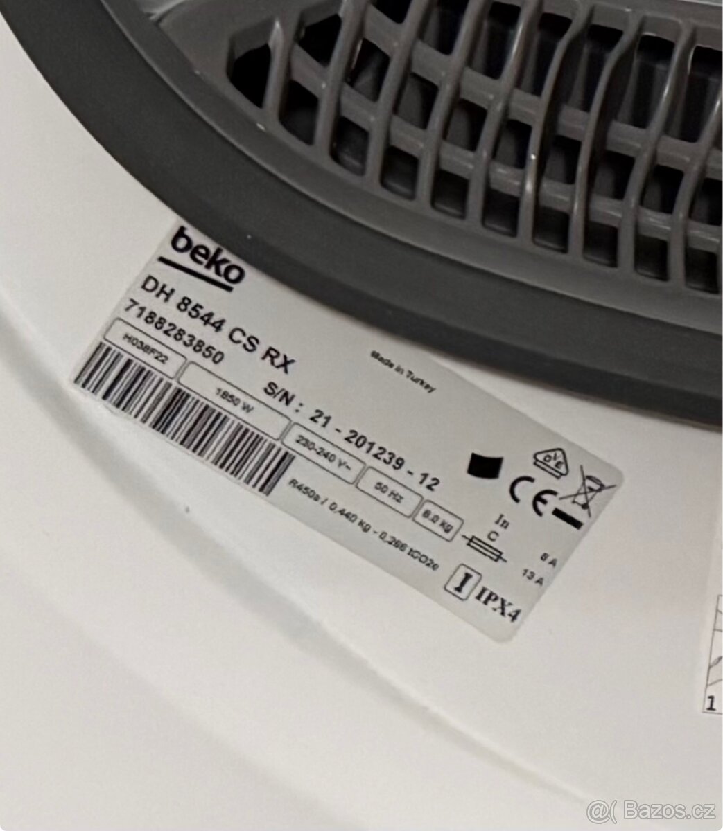 Sušička Beko DH 8544 CS RX – skvělý stav - 2
