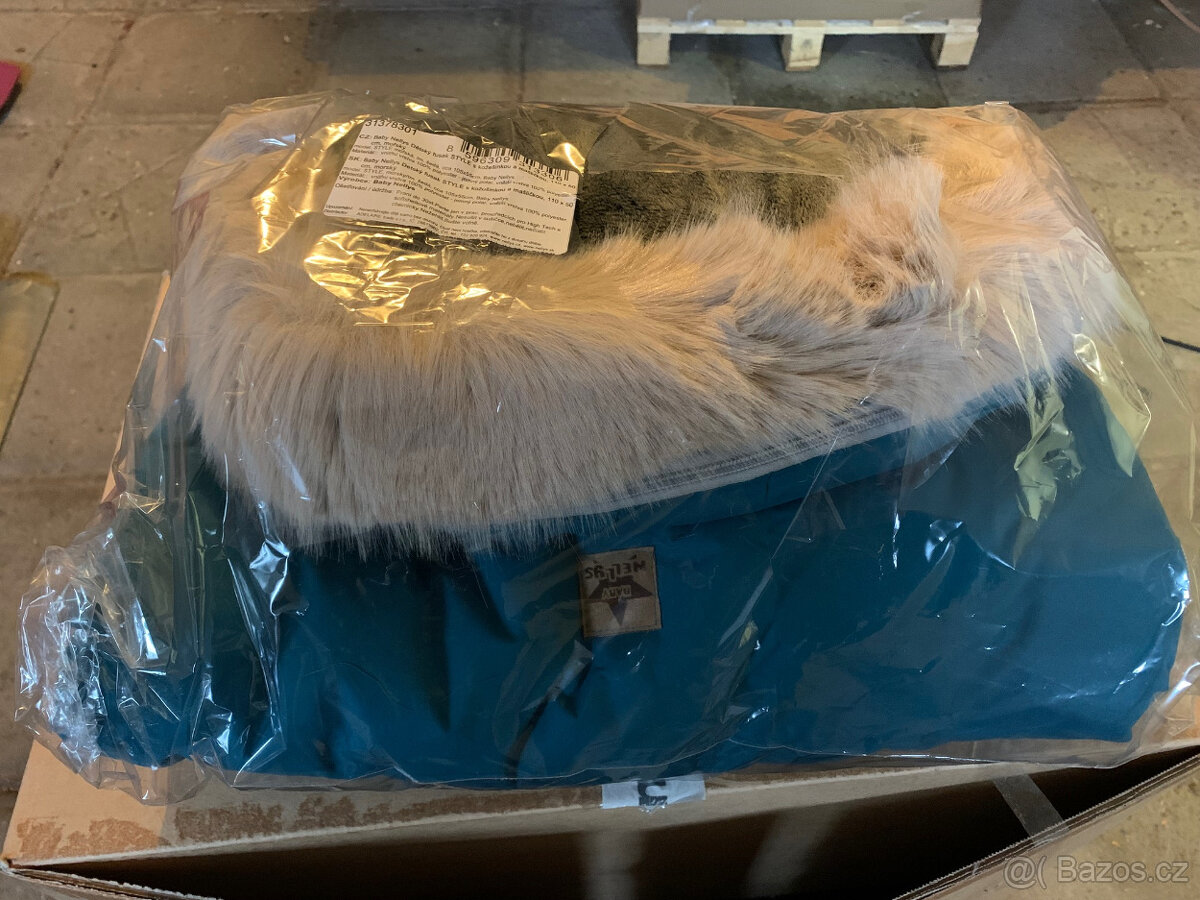 Dětský fusak STYLE s kožešinkou a mašličkou, 110 x 50 cm, mo - 2