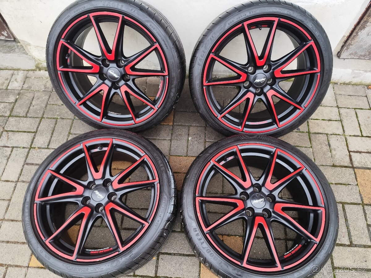 ALU 5x114.3 r19 RONAL + PNEU - PĚKNÁ SADA - 2