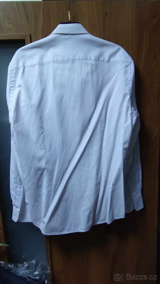 Bílá slim košile Bandi - 2