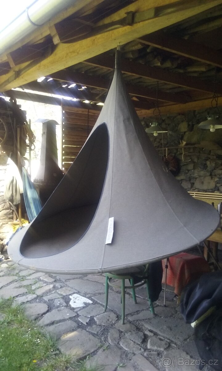 Houpačka hnízdo Cacoon O1,8m pro dvě osoby hnědá - 2