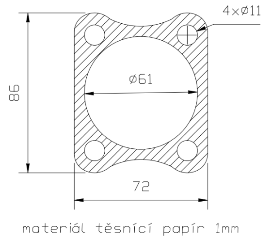 Těsnění kardanu UAZ GAZ69 VOLHA - 2