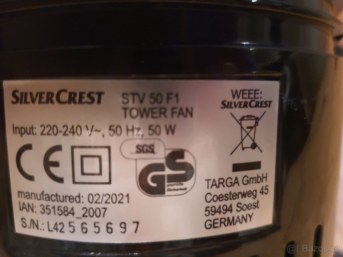 Ventilátor SilverCrest - 2