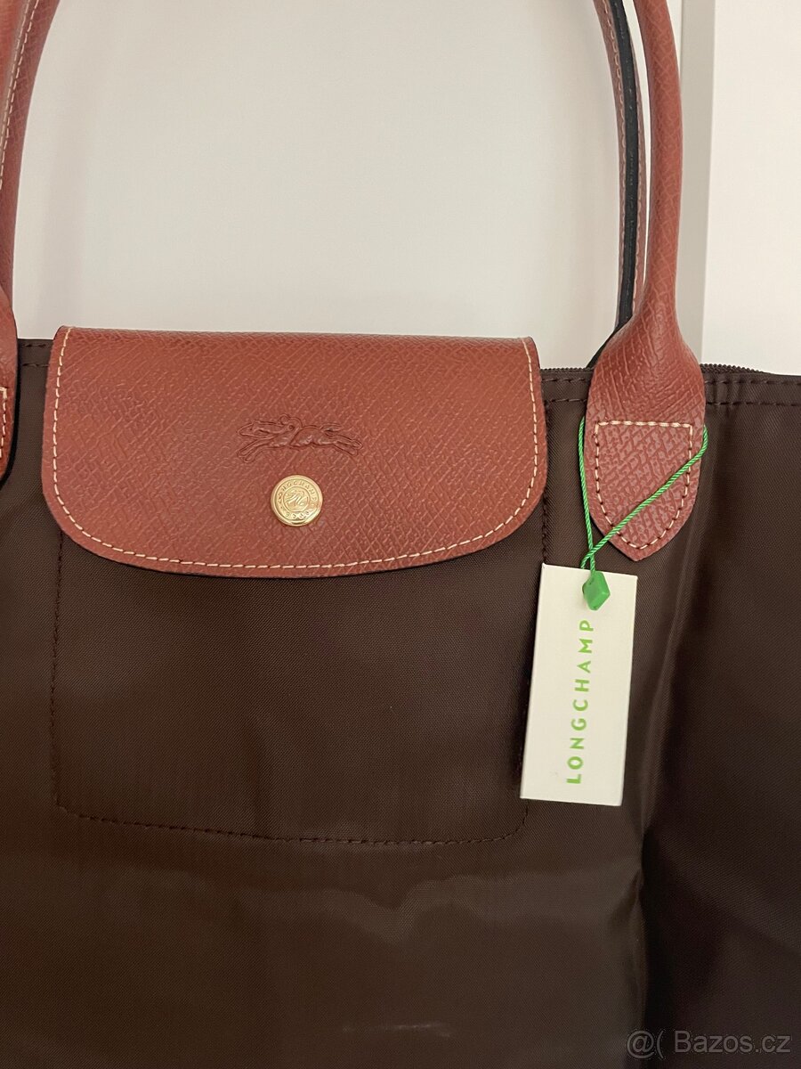 Lonchamp hnědá kabelka L - 2