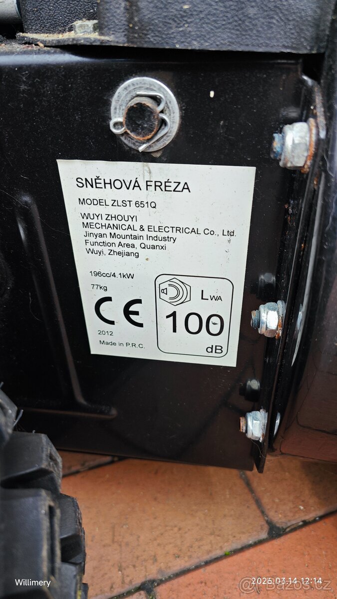 Sněžná fréza AGAMA HP6.5 - 2