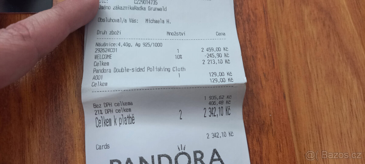 Prodám náušnice 4,40g, AG 925 / 1000 - 2