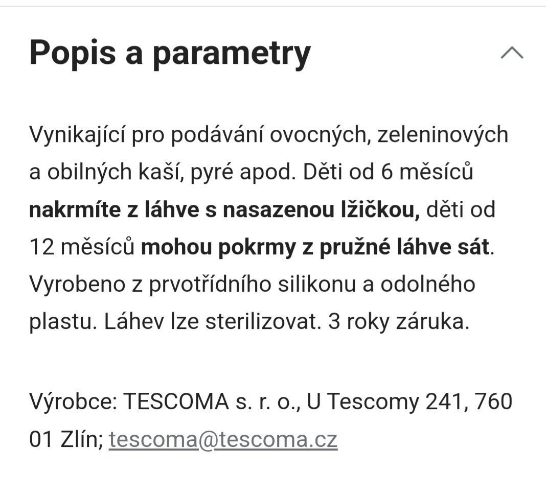 Kojící kloboučky odsávačka Papu Papi Tescoma - 2