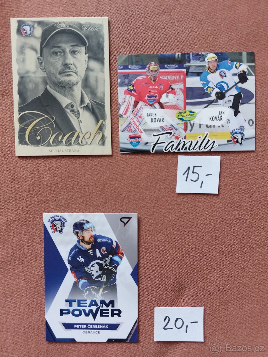 Extraliga - hokejové karty (10.1.2026) - 2