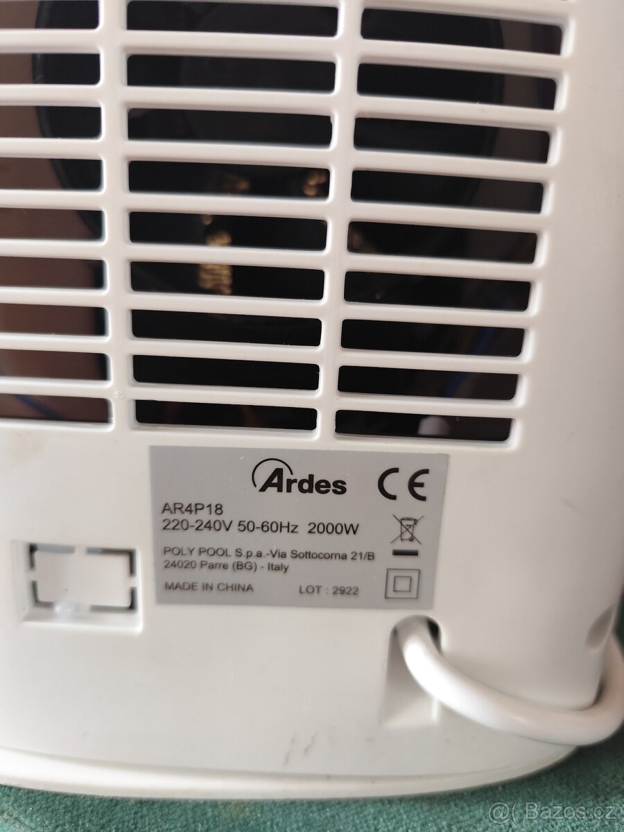 TEPLOVZDUŠNÝ VENTILÁTOR ARDES 4P18 - 2