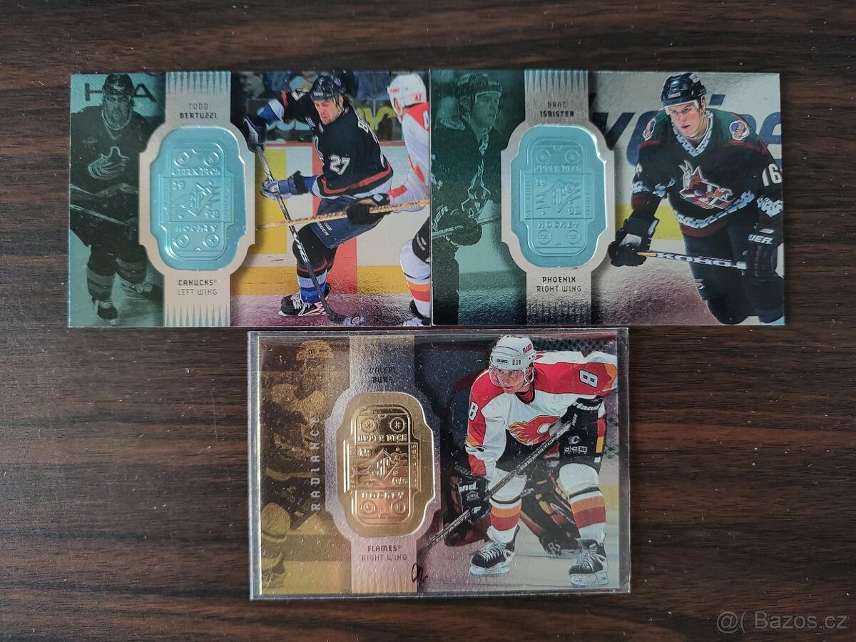 Predám hokejové kartičky z 90 rokov (UD,Top.,metal, pacific. - 2