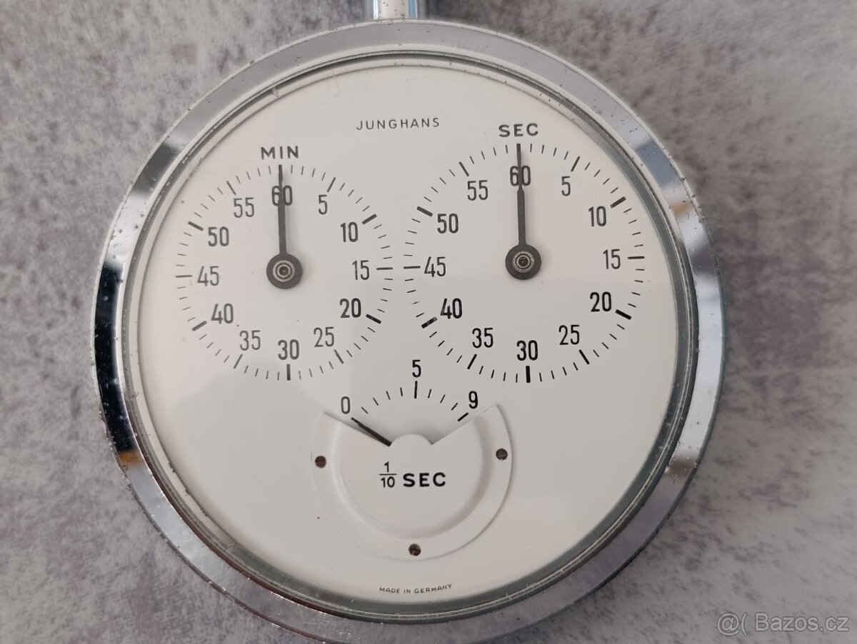 Zajímavé staré německé kapesní stopky Junghans, funkční - 2