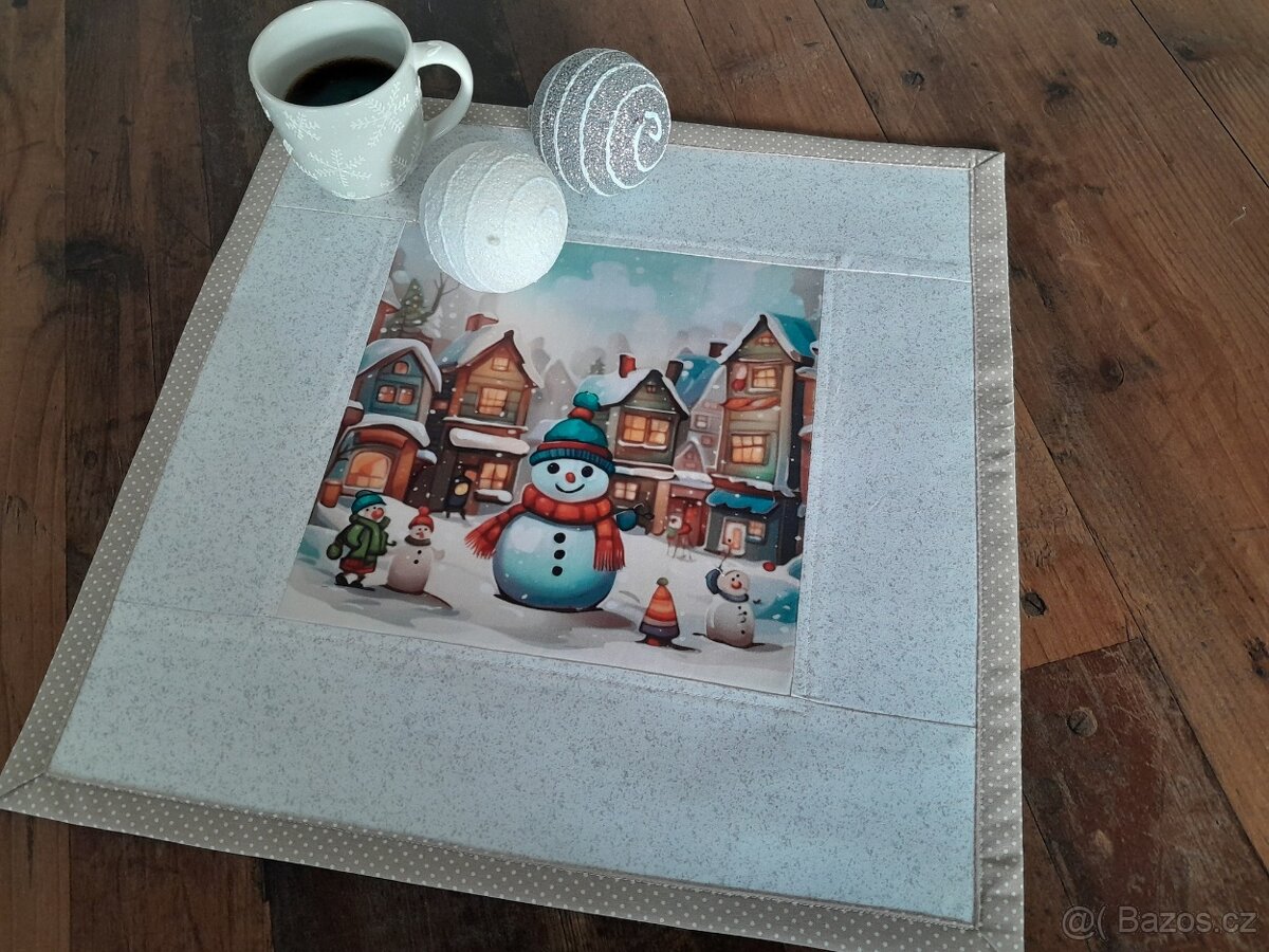 Ubrus se sněhuláčkem - 2
