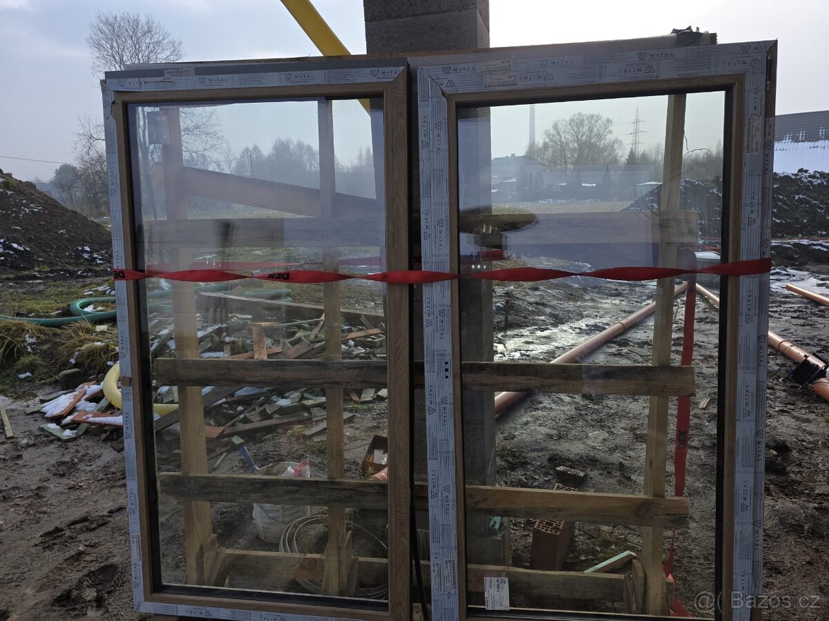 Nová nepoužitá rohová PVC okna - 2