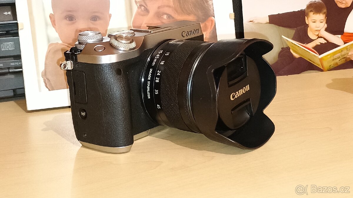 Bezzrcadlovka Canon eos m6 + adapter EF/EFM - 2