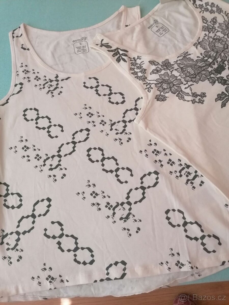 Nová sada 2 triček Esmara, vel. S/M - 2