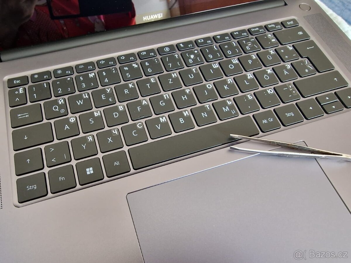 Přelepky na klávesnice - azbuka (ruština) bílá 5x6 - 2