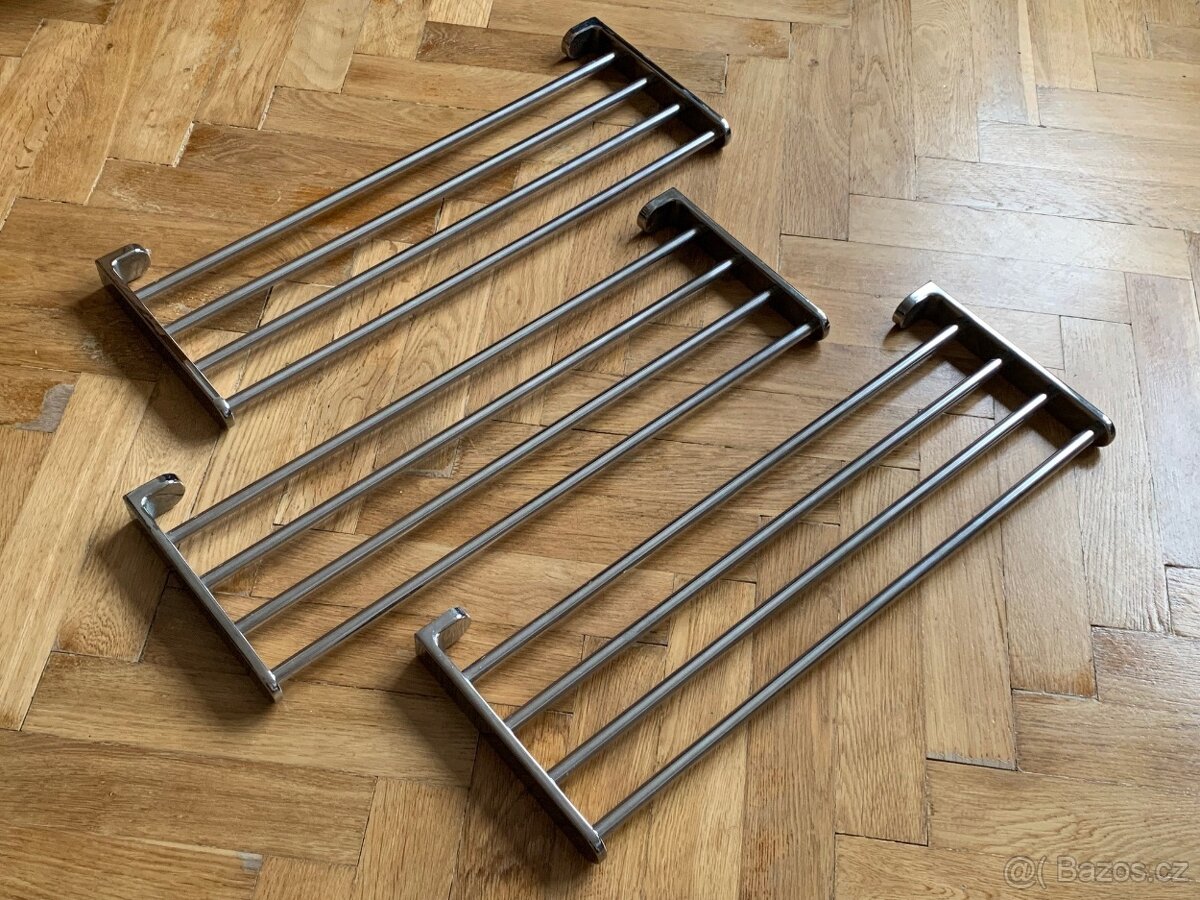 Koupelnová polička na ručníky chrom - 2