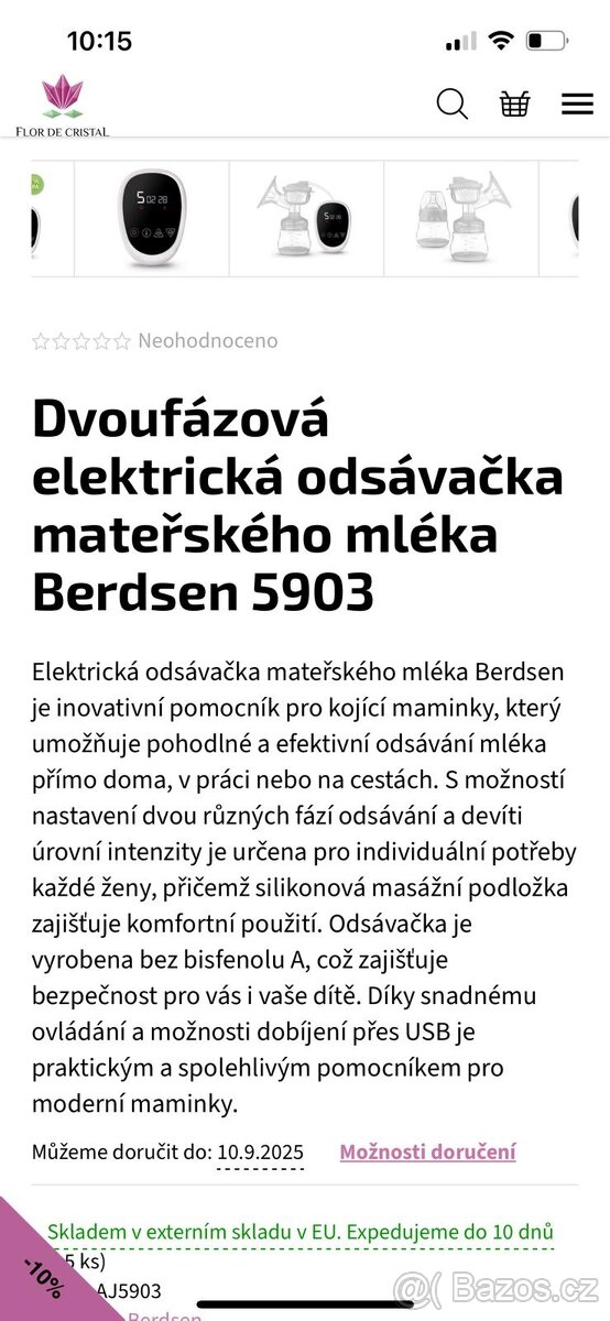Elektrická odsávačka. - 2