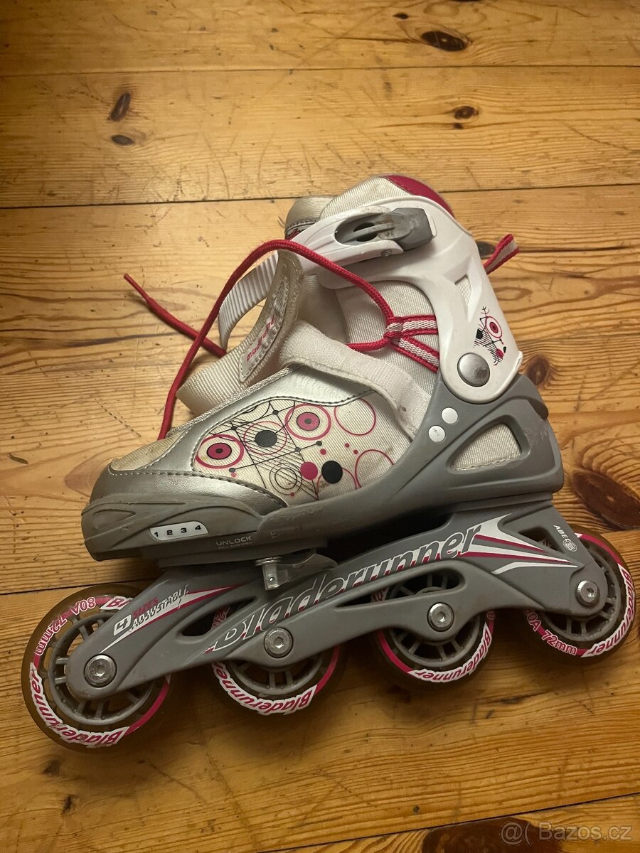 Dětské dívčí inline brusle Bladerunner vel. 32-35 cm - 2
