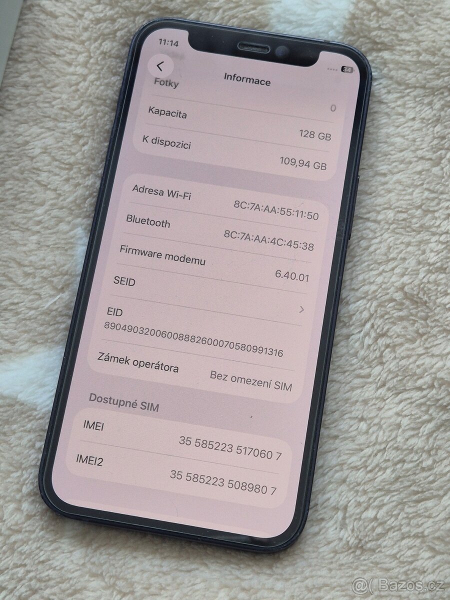 iPhone 12 mini 128gb stav baterie 100% - 2