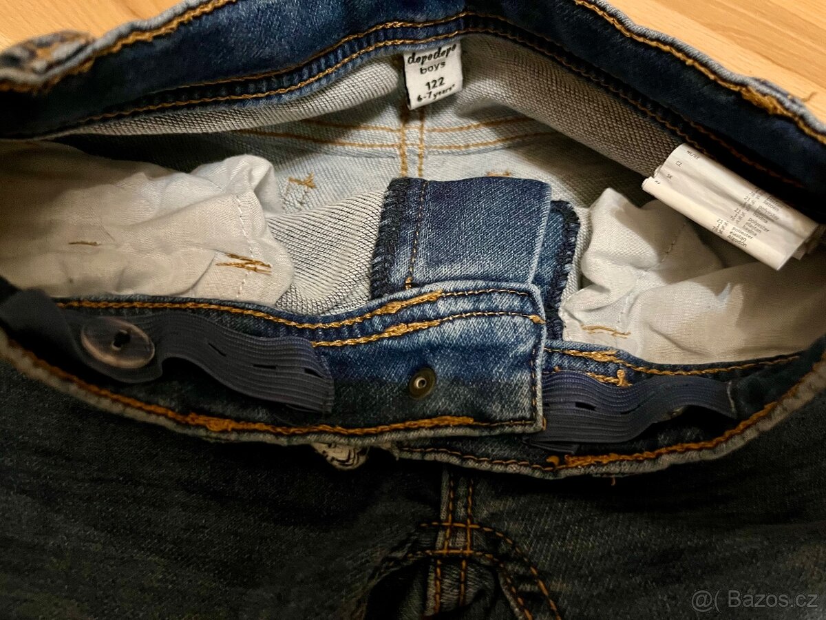 Riflové dětské kraťasy vel.122 - 2