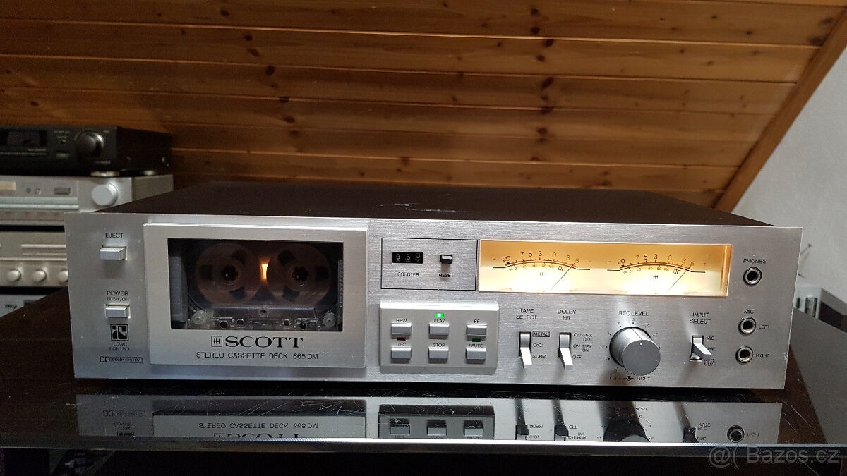 SCOTT 665 DM Tape deck s VU metry - 2
