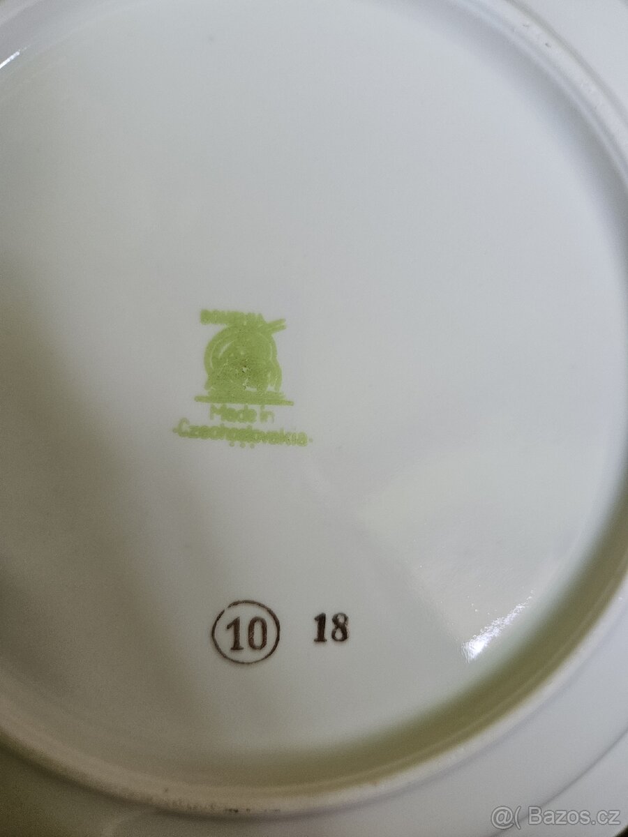 Retro sada talířů Bohemia 12 ks - 2
