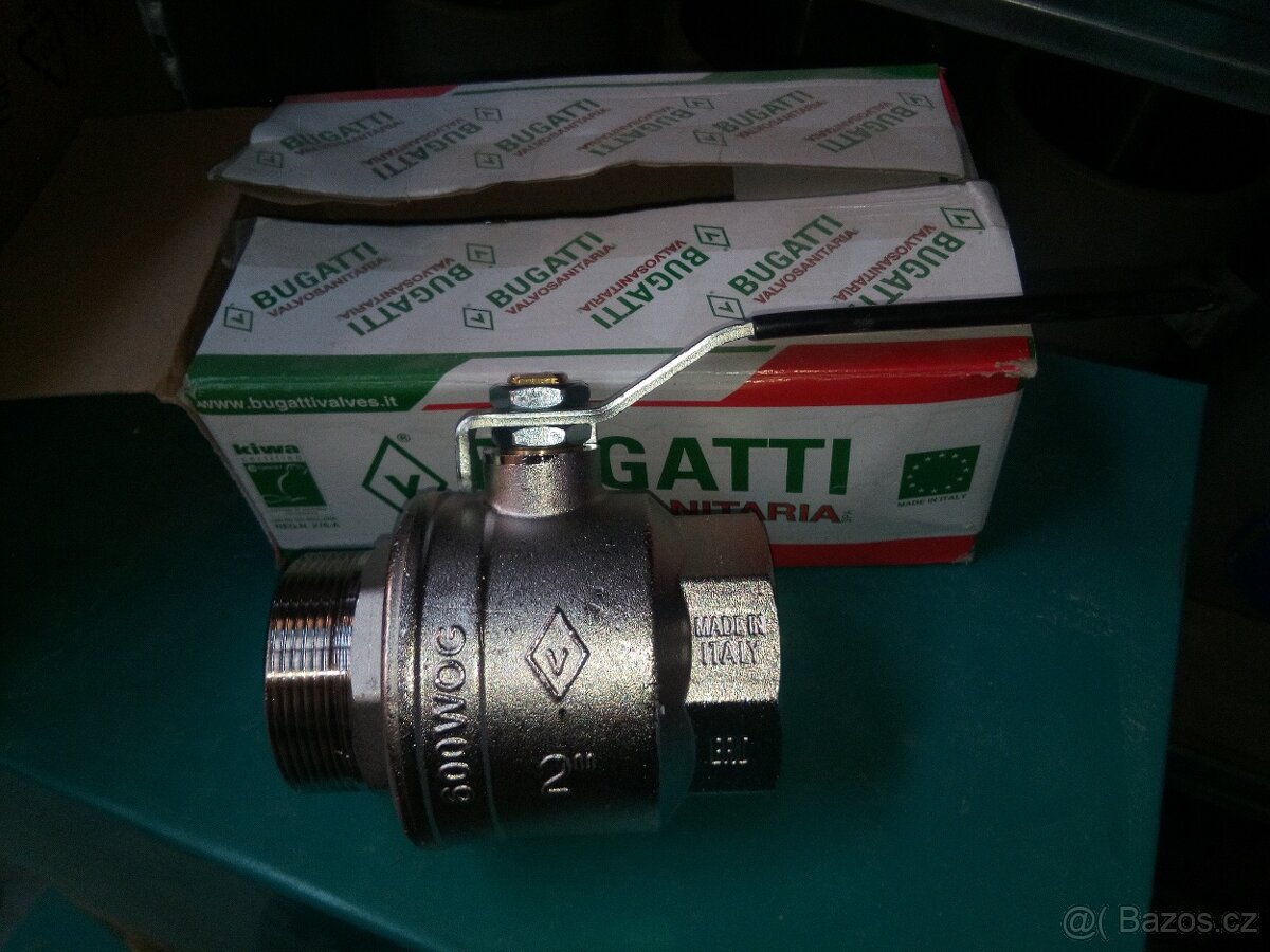 Kohout kulový voda Bugatti 2" MF s pákou - 2