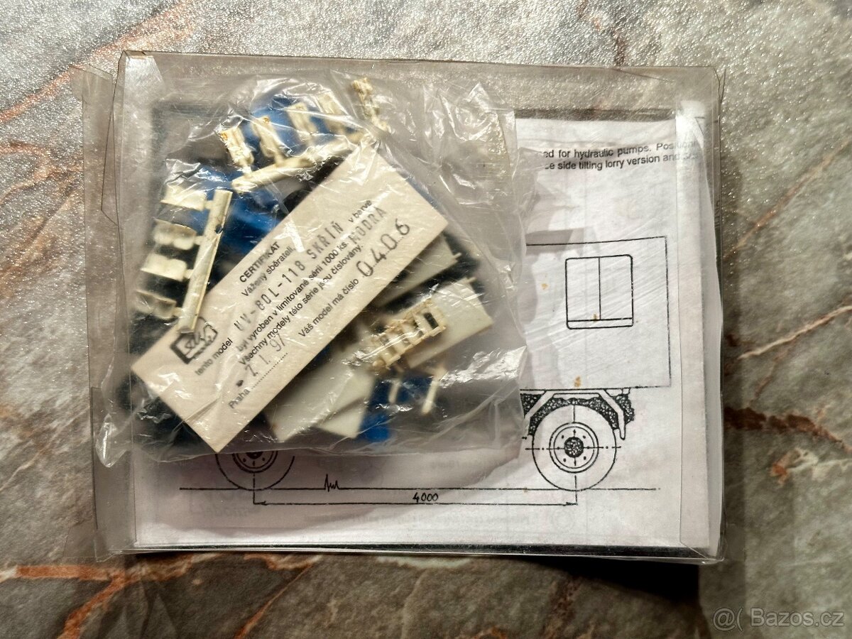 Praga UV-80L skříň - SDV model 1:87 HO - 2