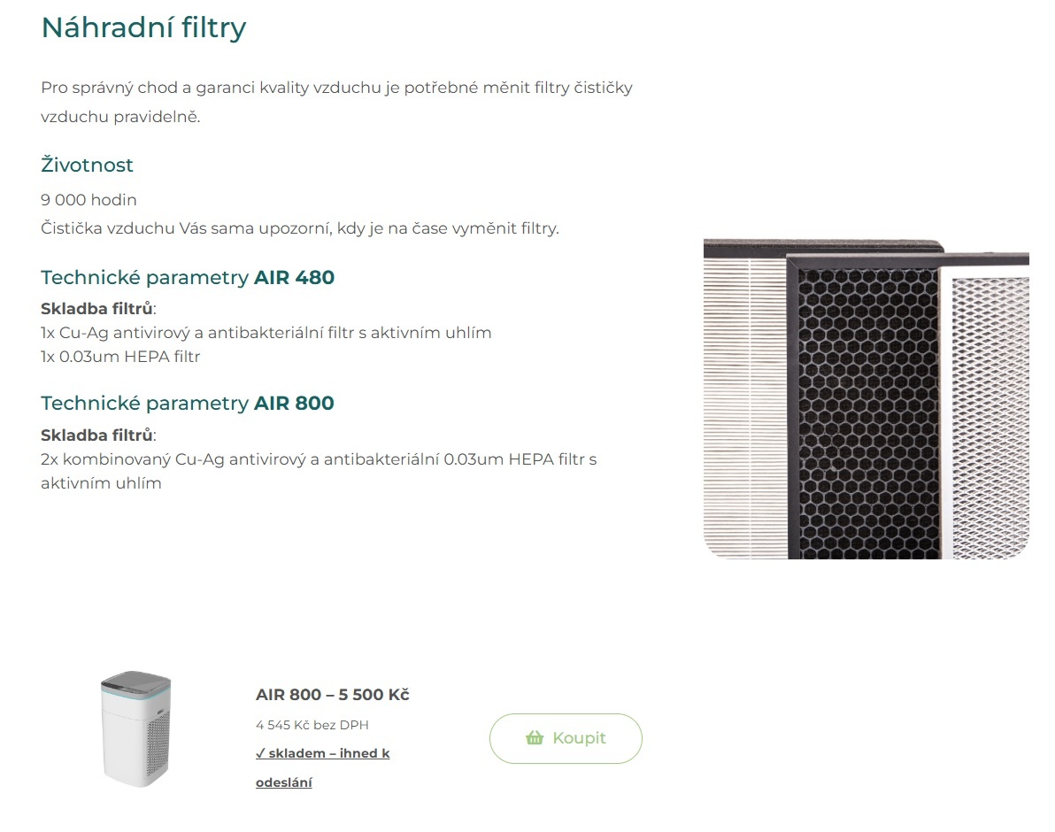 Čistička vzduchu Avens AIR 800 - 2