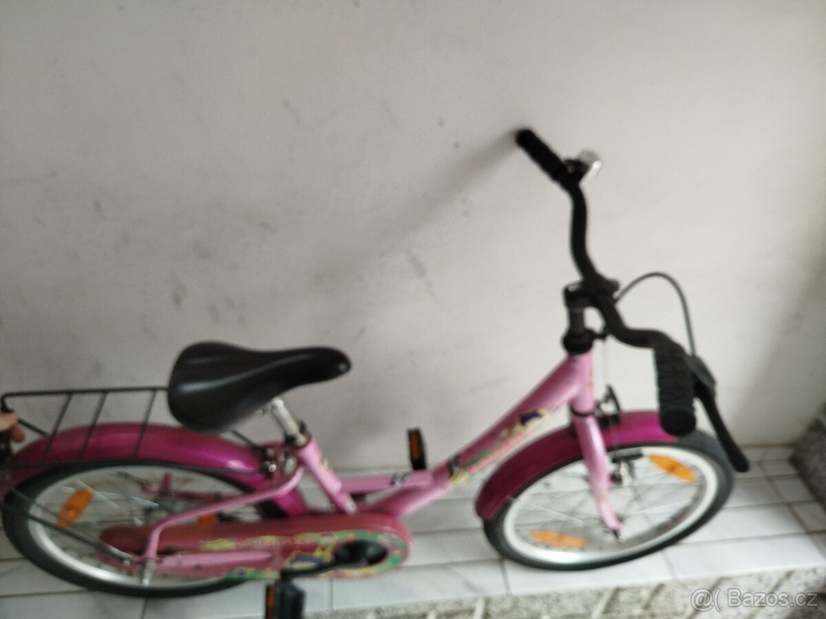 Dětské růžové kolo velikost 5-7 let - 2