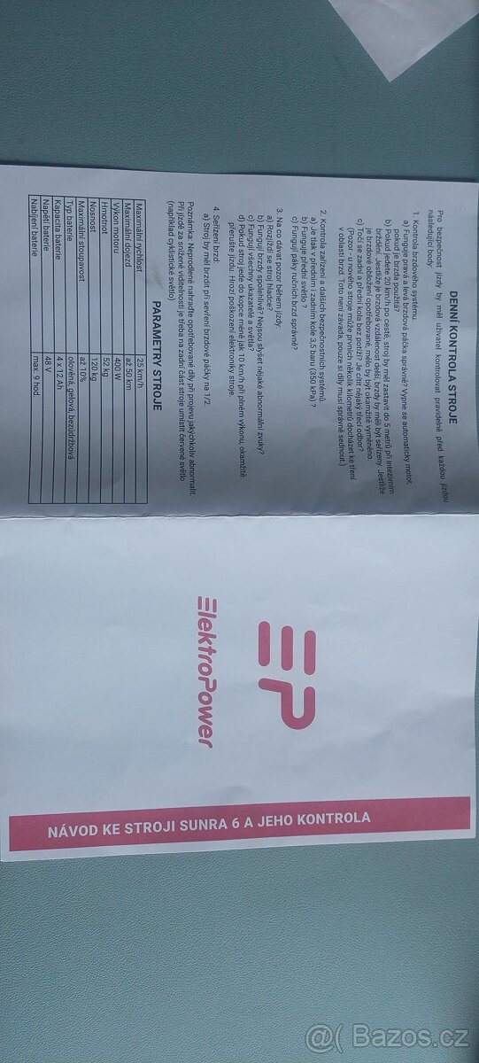 elektrokoloběžka SUNRA 6 - 2