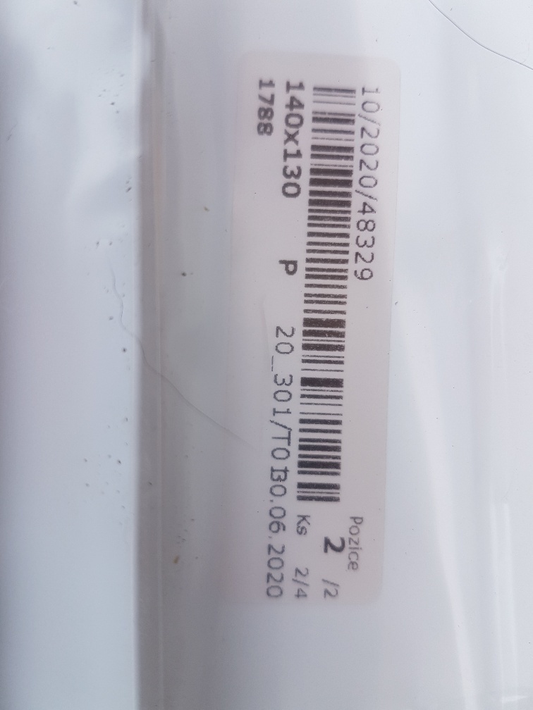 Vnitřní zatemňovací roleta 140 x 130 cm - 2