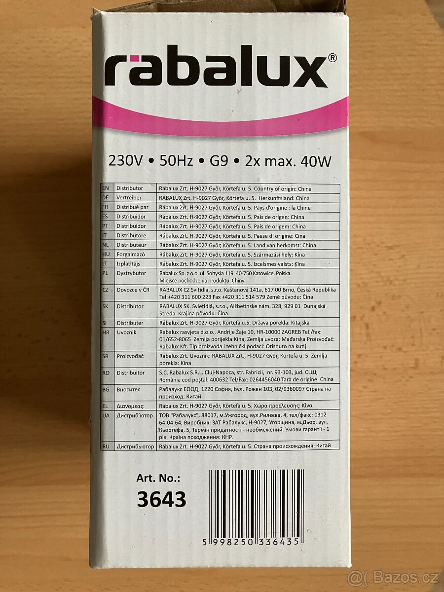 nástěnné svítidlo Rabalux picture light - 2