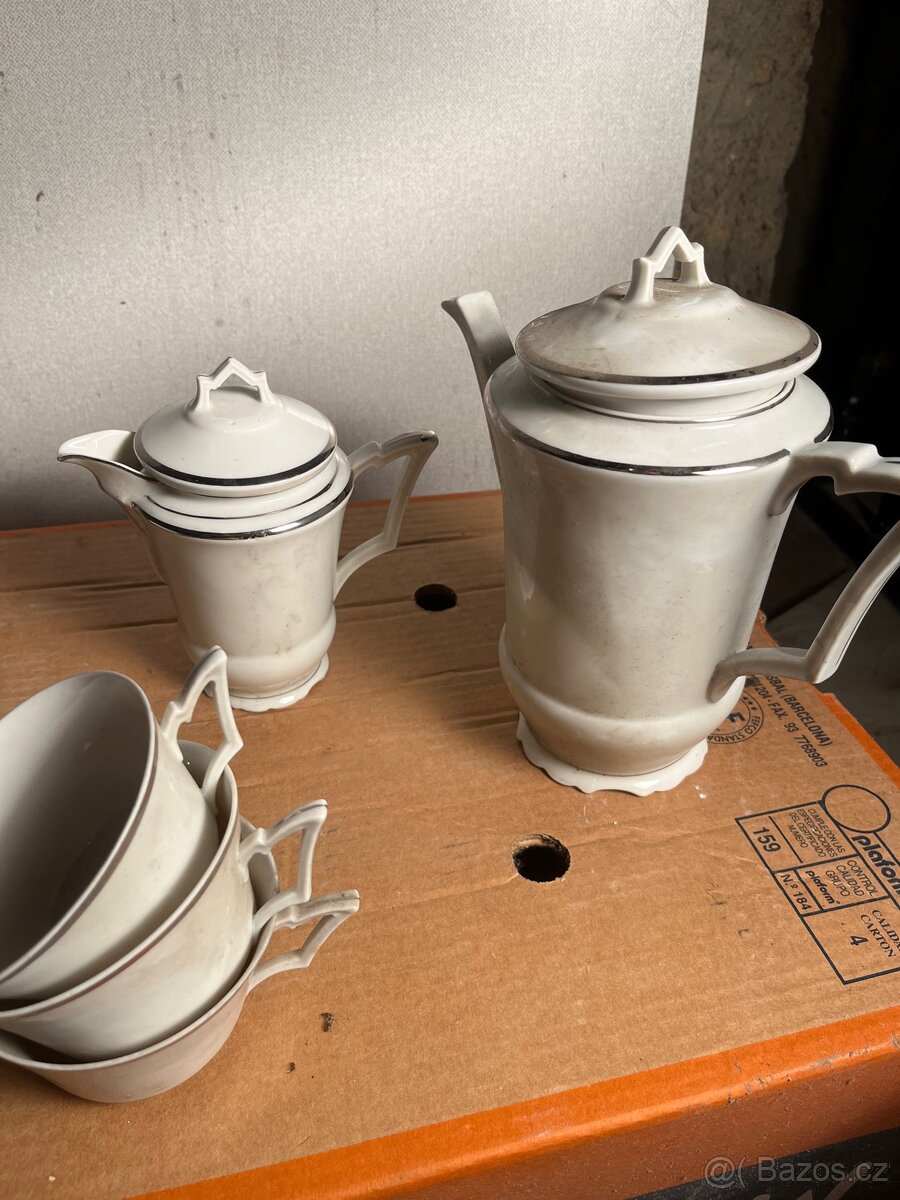 Porcelánový Servis – Krémový s Platinou - 2