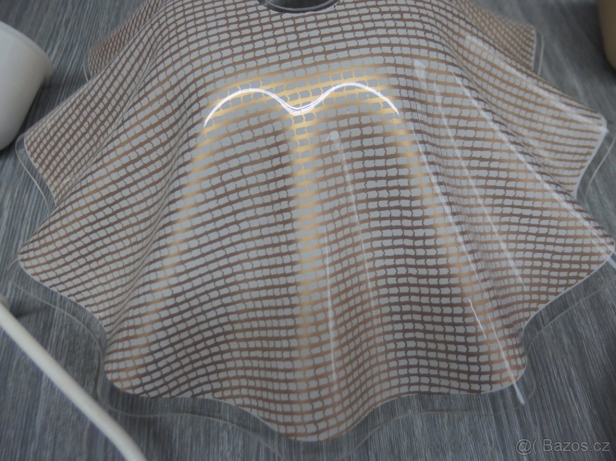 SUKÝNKA BÍLÁ VZOR BÉŽOVÁ SÍŤKA 44. - 2