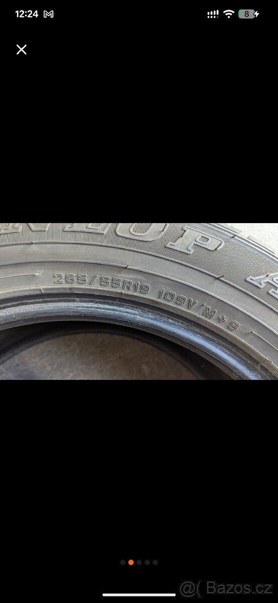 265/55R19 109V Dunlop Grandtrek - 2