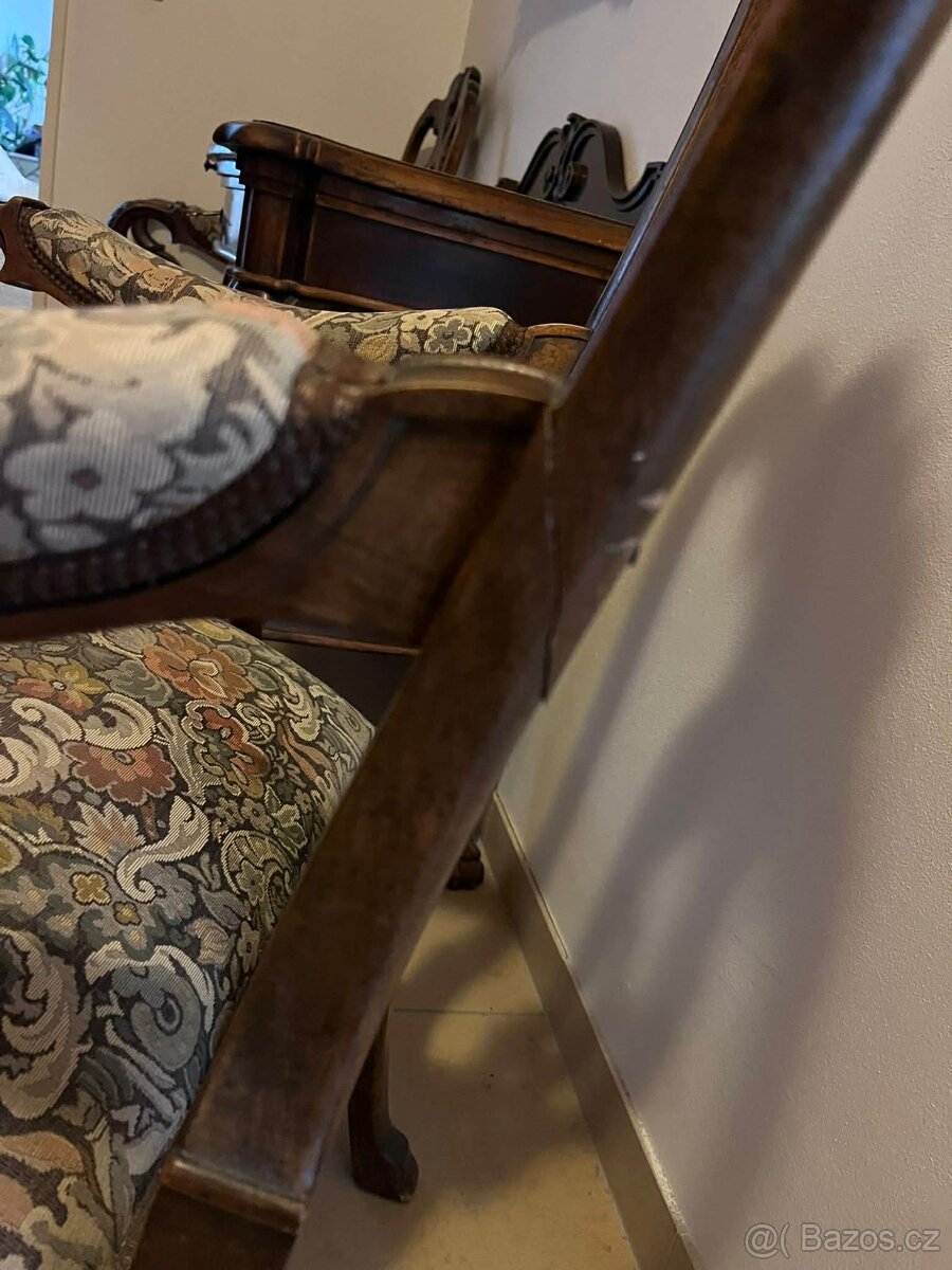 Starožitný stolek s křesly Gerstl - 2