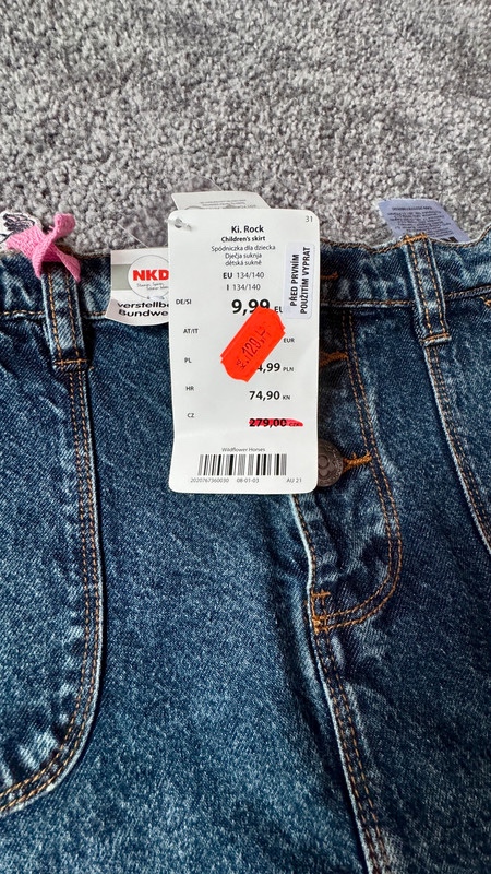 NKD džínovà sukně 134 - 2