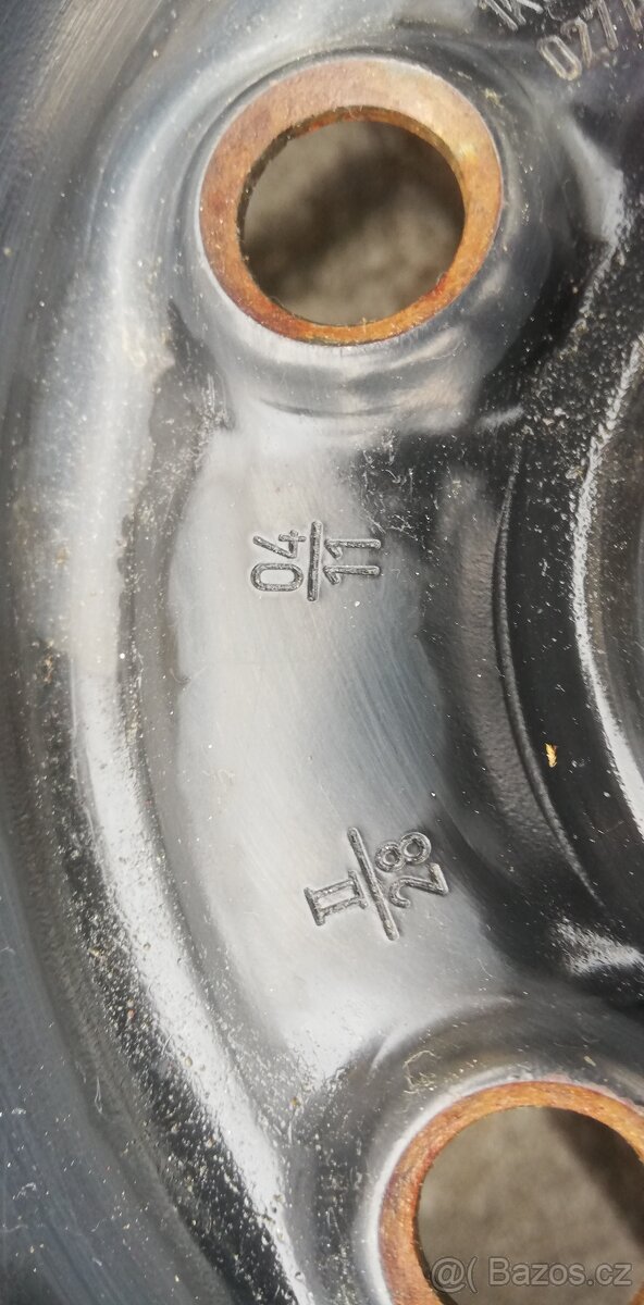 Plechovy disk vw 16" ET 50. - 2