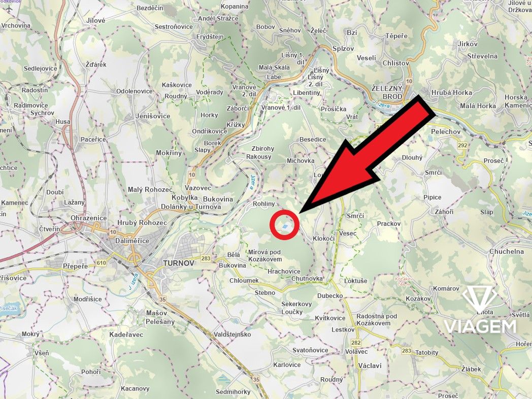 Pole 9 596 m², Podíl 25 % o výměře 2 399 m² - 2